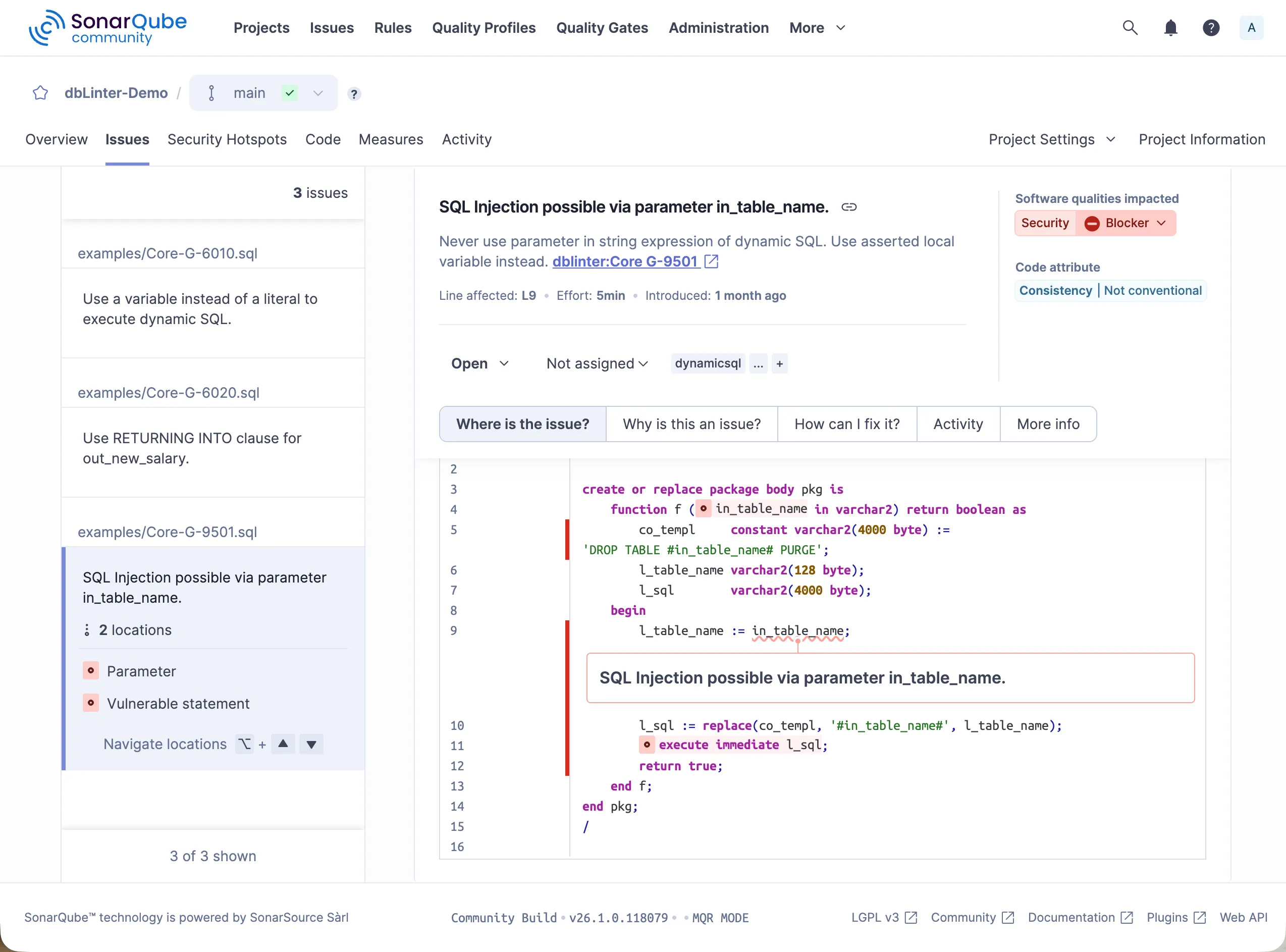 Issue Details for G-9501