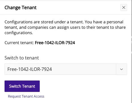 Change Tenant